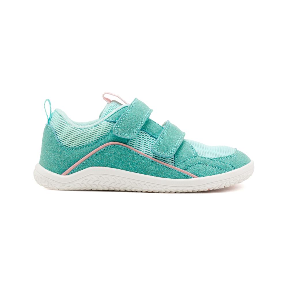 Gioseppo, Pantofi sport din material textil cu inchidere velcro si garnituri din plasa, Verde menta, 24 EU