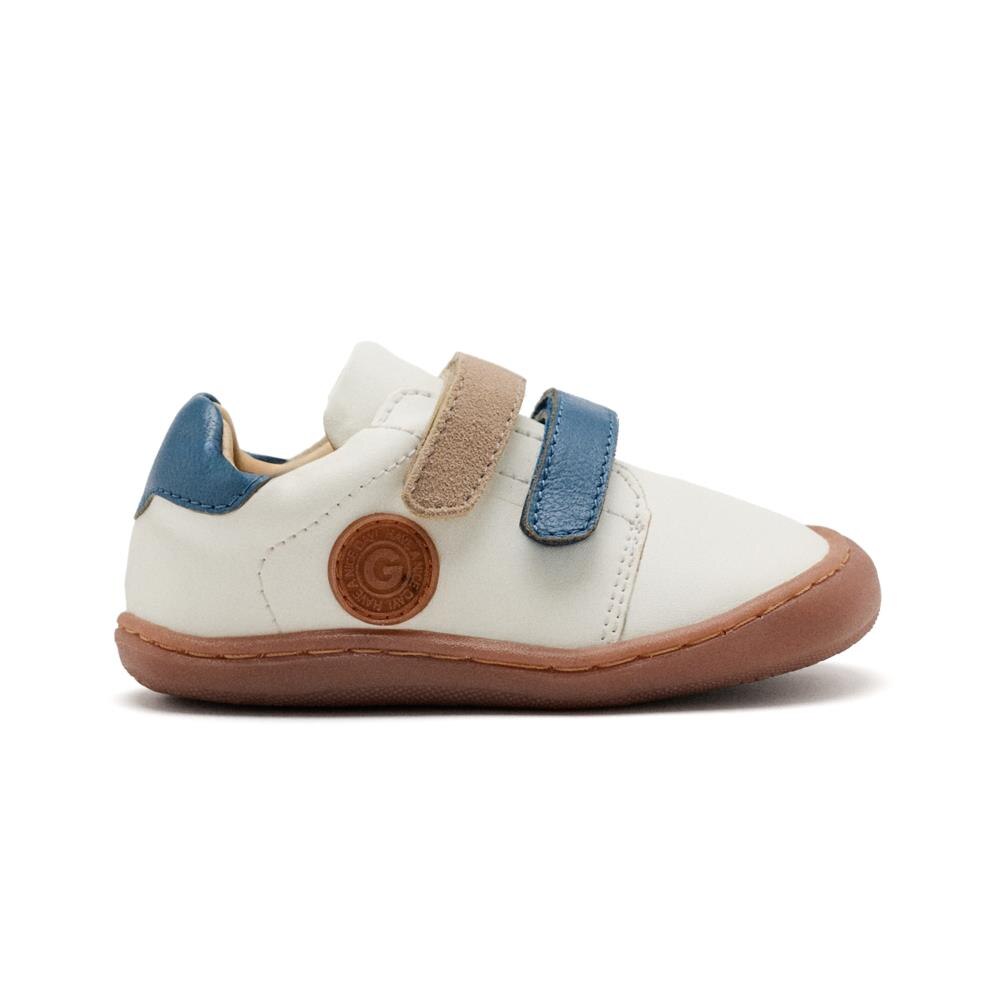 Gioseppo, Pantofi sport din piele cu inchidere velcro, Alb, 20 EU