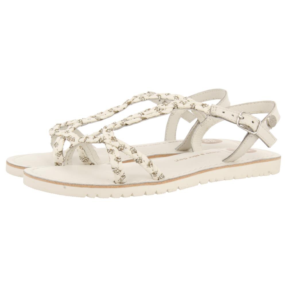 Gioseppo, Sandale din piele cu barete multiple, Alb, 28 EU
