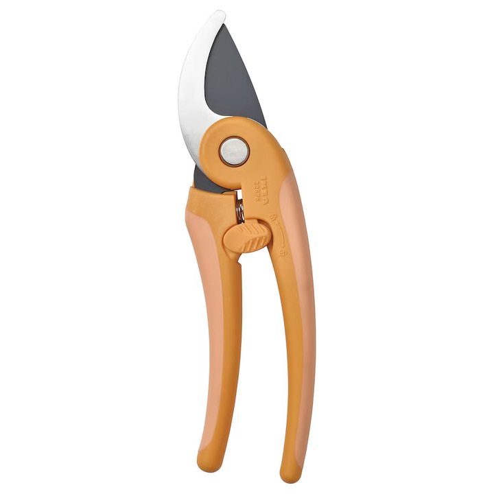 Kerti olló, narancs, 19 cm