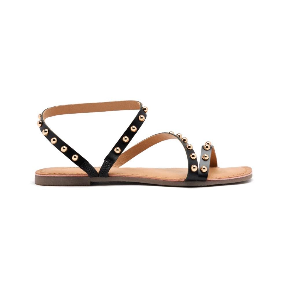 Gioseppo, Sandale din piele cu tinte Necedah, Negru, 41