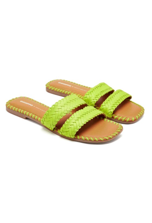 Gioseppo, Papuci din piele Perham, Verde lime