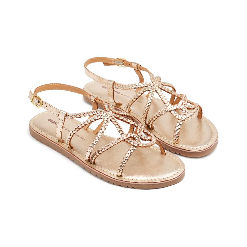 Gioseppo, Sandale din piele Orland, Auriu, 37