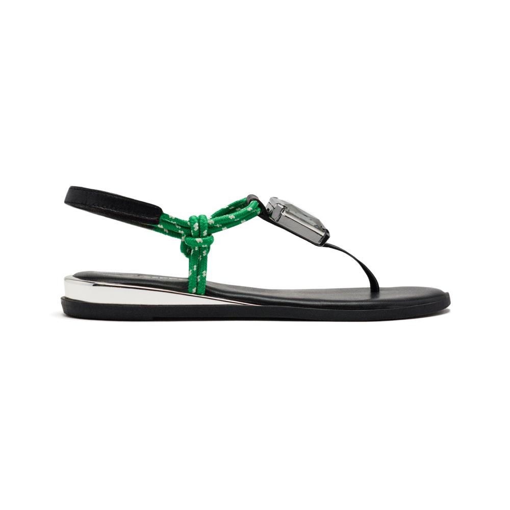 Gioseppo, Sandale din piele cu varf migdala, Negru, 36