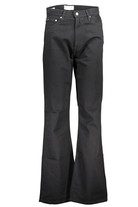 Дамски дънки, CALVIN KLEIN, 99% памук, 1% еластан, черни, J20J222209, Черен