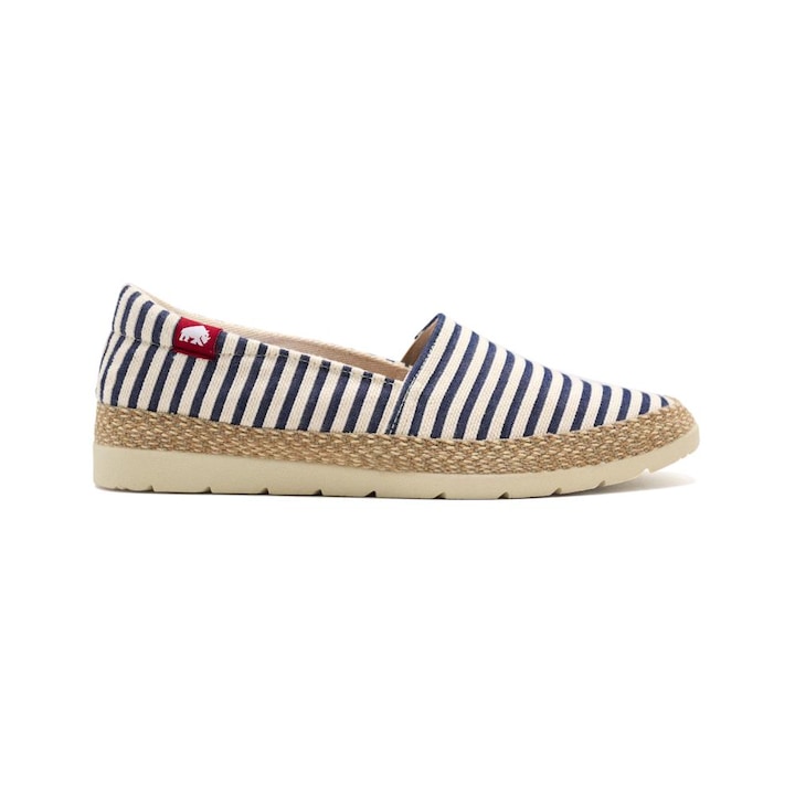 Gioseppo, Espadrile cu model in dungi, Albastru royal, Bleumarin, 42