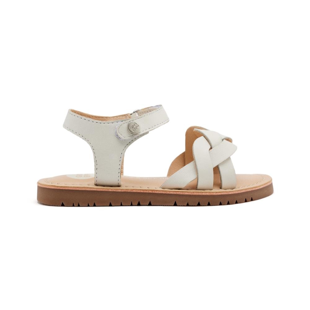 Gioseppo, Sandale din piele cu inchidere velcro, Alb, 31 EU