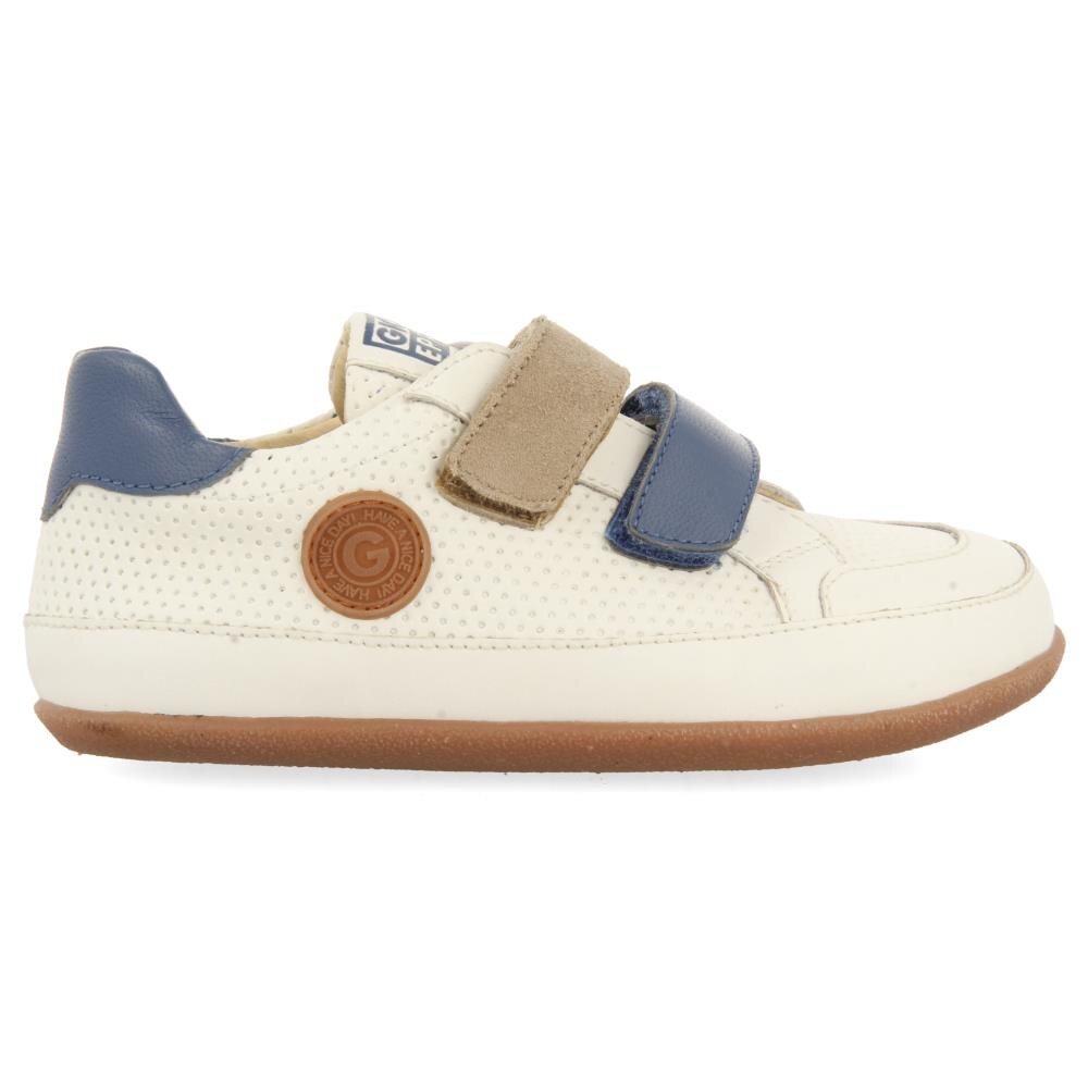 Gioseppo, Pantofi sport din piele cu velcro, Alb, 27 EU