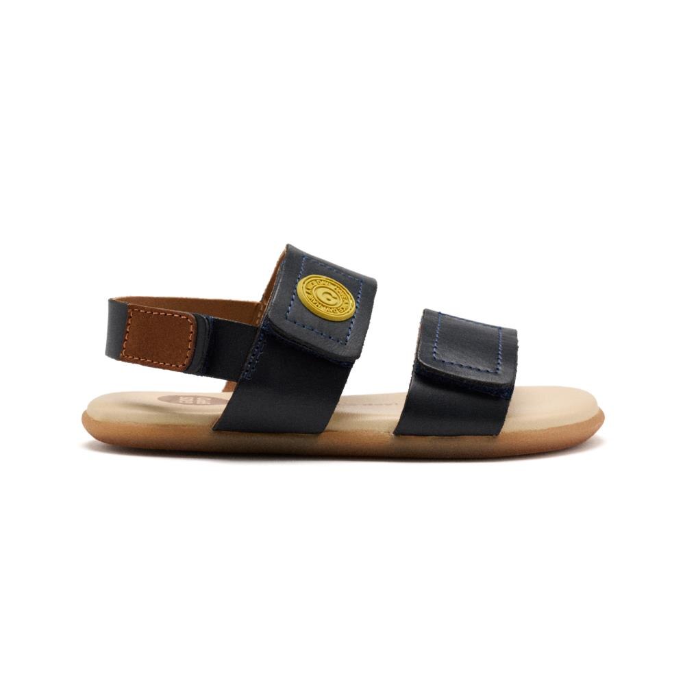 Gioseppo, Sandale din piele cu inchidere velcro Lenroot, Albastru royal, Bleumarin, 23 EU