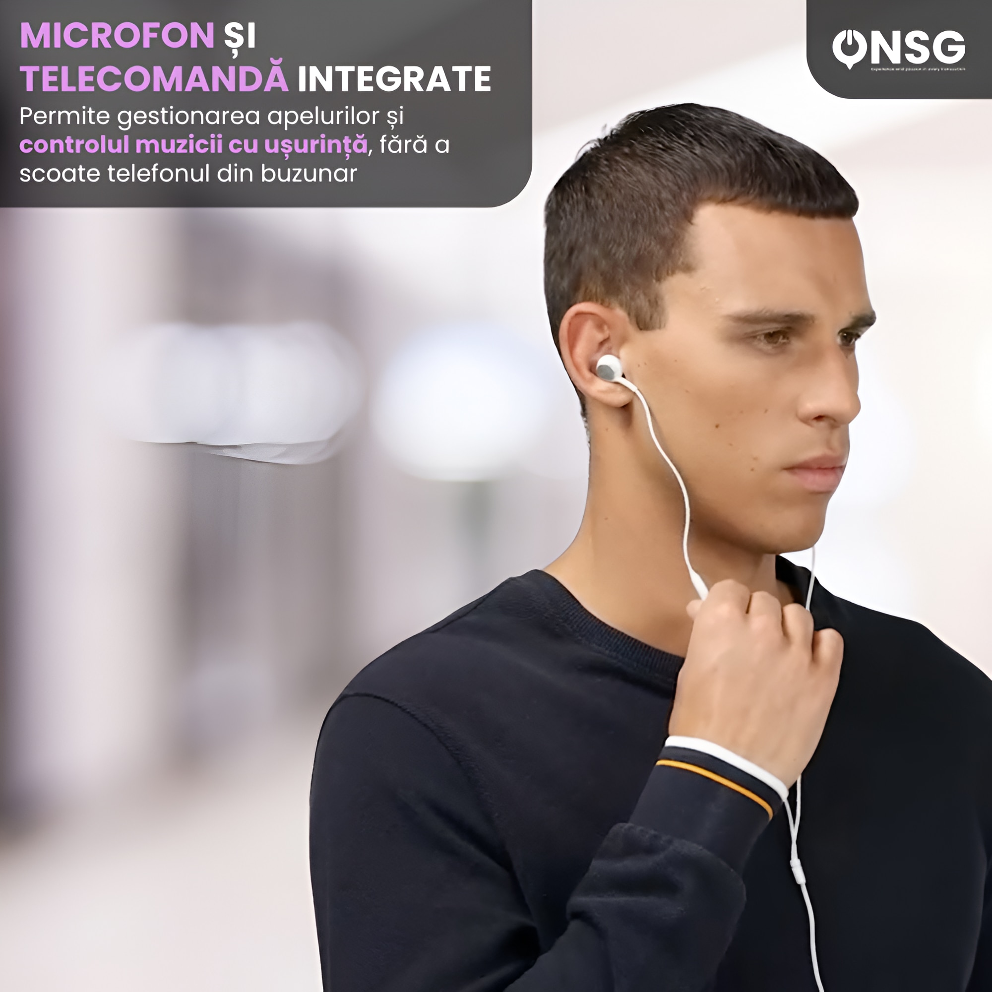 Casti pentru Samsung USB Type-C EO-IC100, by ONSG®, Sunet Premium Calibrat de AKG, Design Ergonomic, Difuzoare Dual-Way, Microfon Integrat, Conectivitate Stabilizata, Accesorii Audio, Culoare Alb