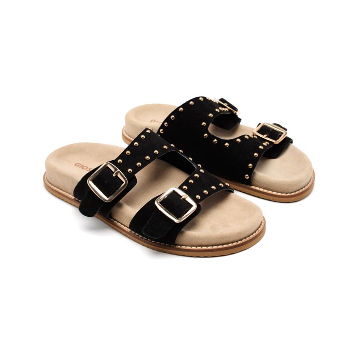 Gioseppo, Papuci din piele Stella, Negru