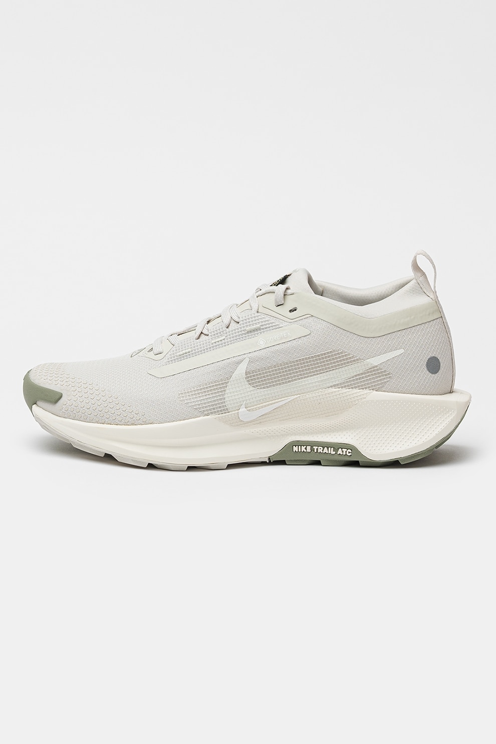 Nike, Pantofi Pegasus Trail 5 GTX impermeabili din material textil, pentru alergare, Verde pal, 8