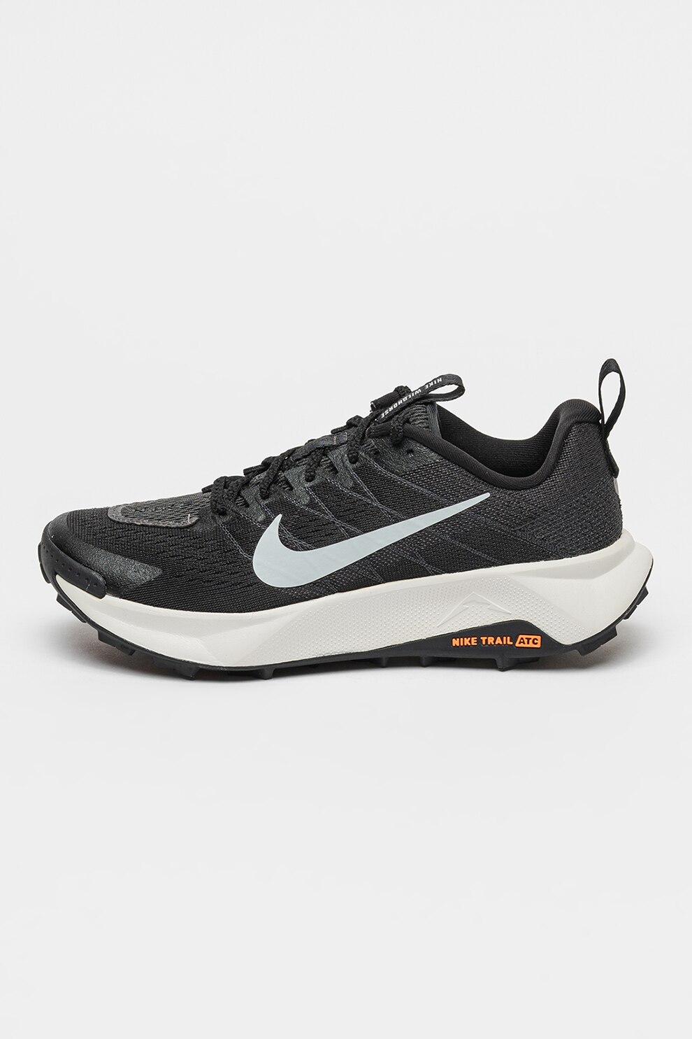 Nike, Pantofi sport Wildhorse 10 pentru alergare pe teren accidentat, Negru, Portocaliu mandarina, Alb murdar, 5.5
