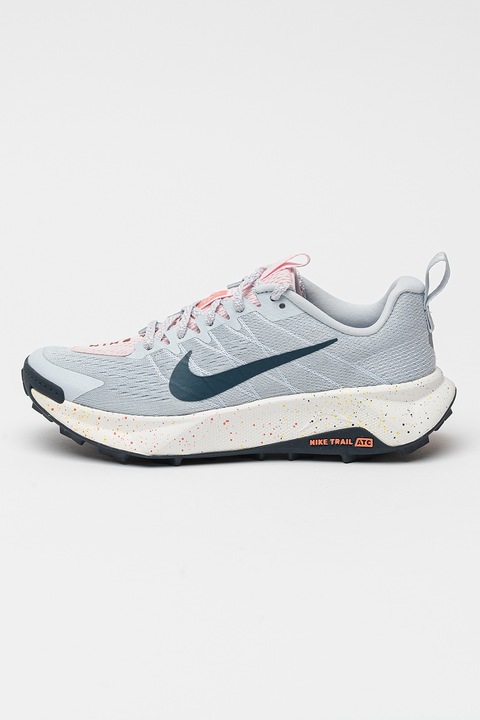Nike, Pantofi sport Wildhorse 10 pentru alergare pe teren accidentat, Gri deschis/Roz pastel
