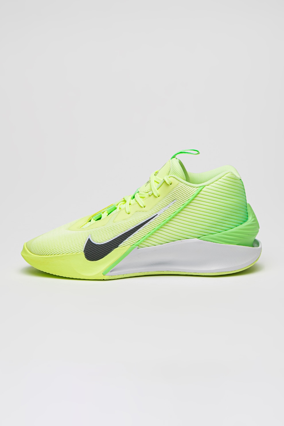 Nike, Pantofi pentru baschet Jump G.T. Jump Academy, Verde neon, Gri inchis, 10.5