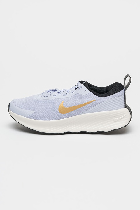 Nike, Pantofi Promina cu logo, pentru fitness, Negru, Albastru pal, Alb murdar, 7