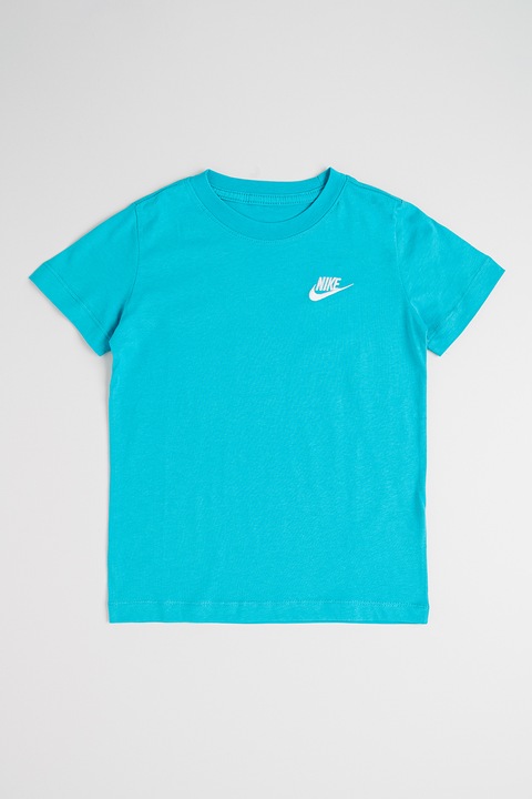 Nike, Тениска Futura с овално деколте, Тюркоаз