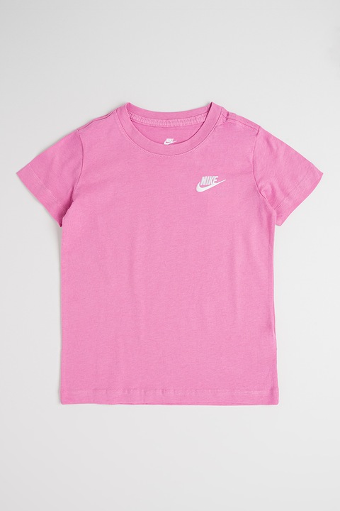 Nike, Тениска Futura с овално деколте, Светлолилав