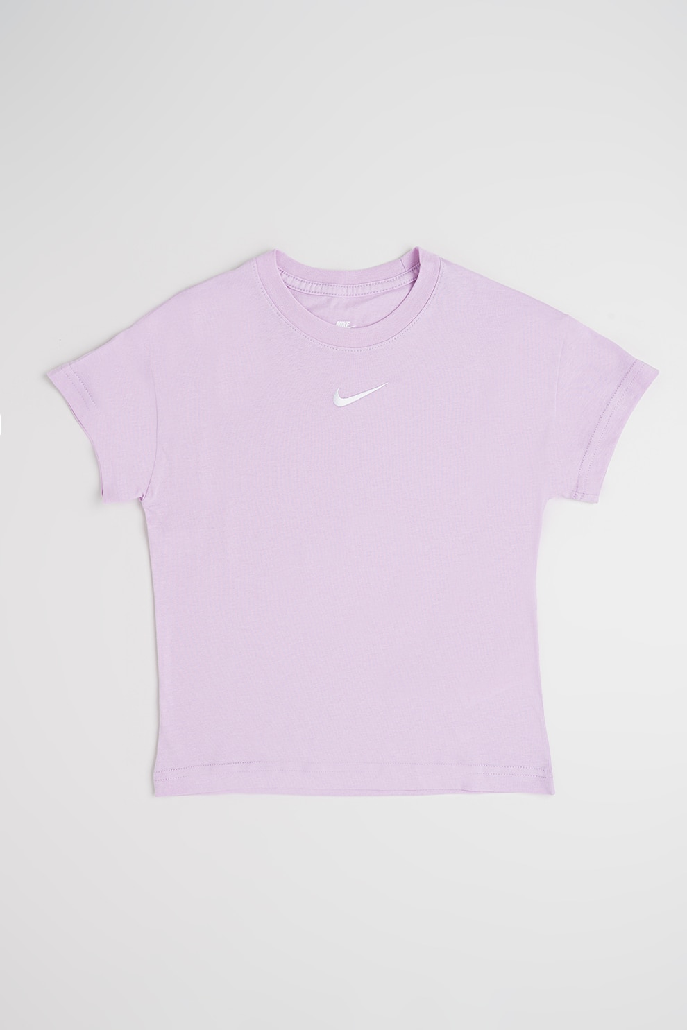 Nike, Tricou din bumbac cu detaliu logo, Lila, 128-137 CM