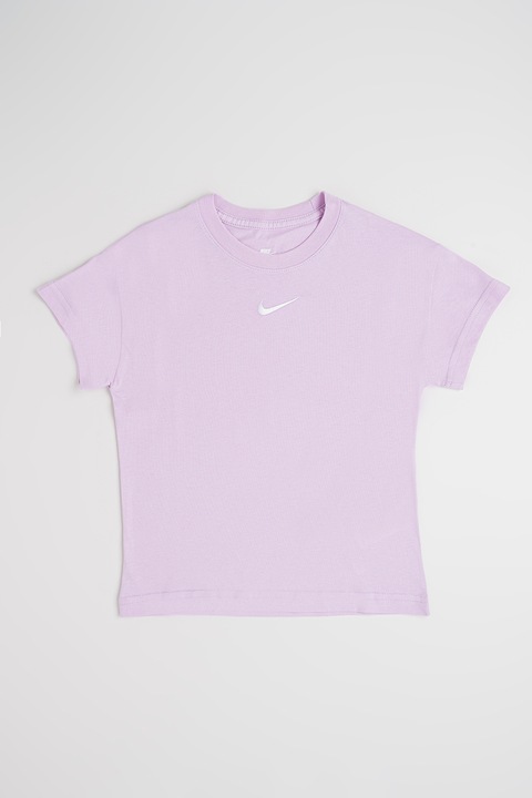 Nike, Памучна тениска с лого, Лилав