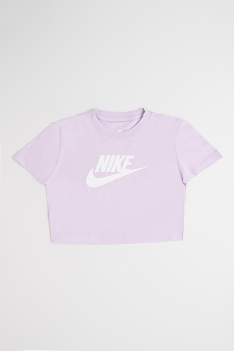 Nike, Къса тениска с овално деколте, Бледовиолетов