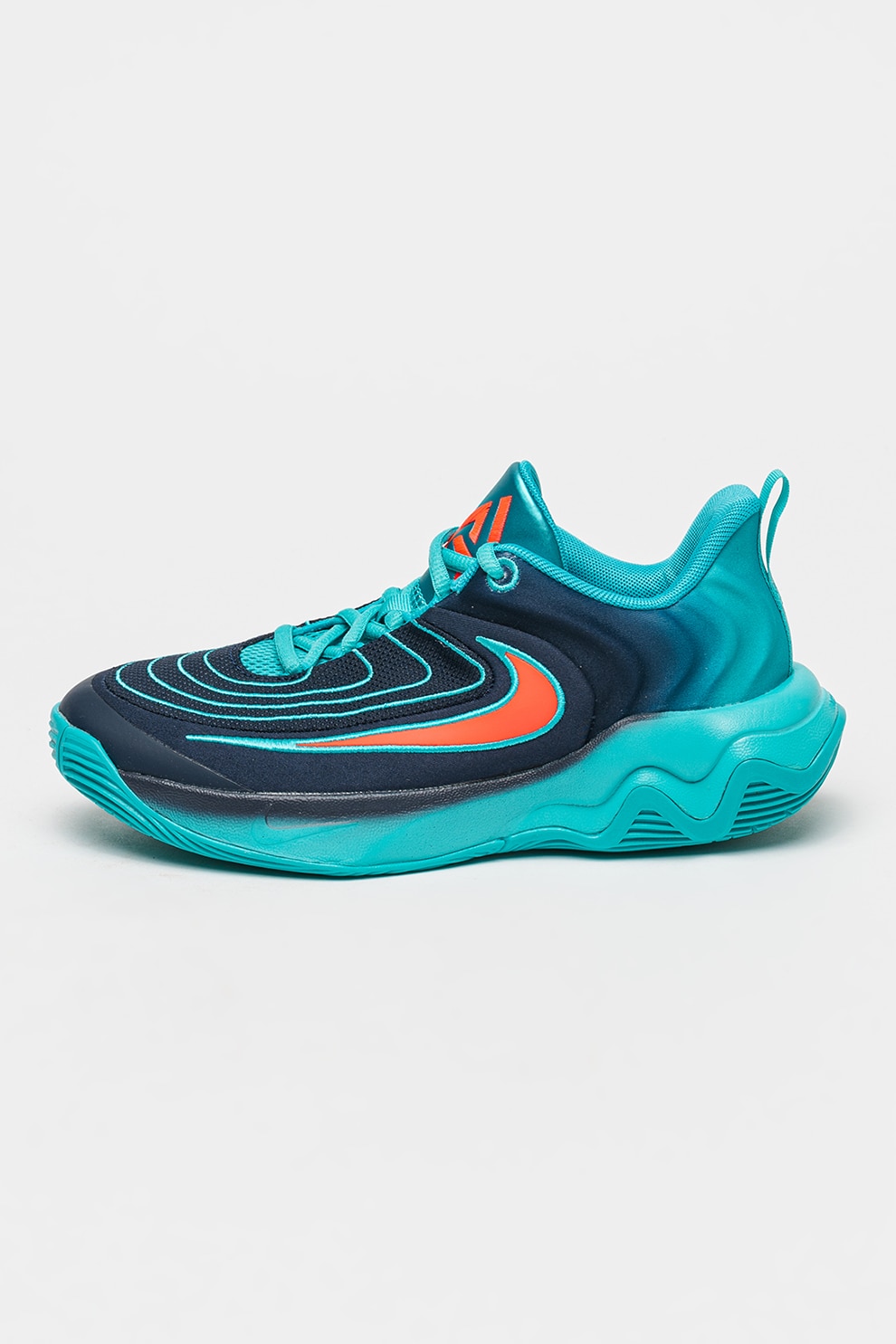 Nike, Pantofi pentru baschet Giannis Immortality, Rosu, Albastru pastel, Albastru inchis, 36 EU