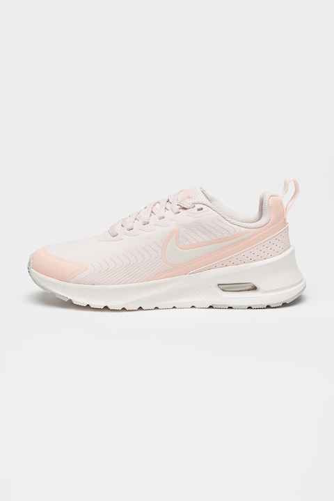 Nike, Pantofi sport Air Max Nuaxis, Alb/Portocaliu