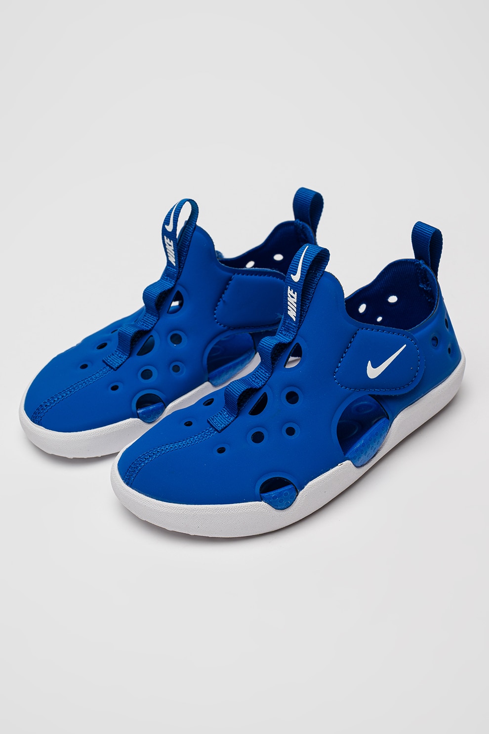 Nike, Pantofi cu velcro si decupaje, Albastru royal, 33.5 EU - eMAG.ro