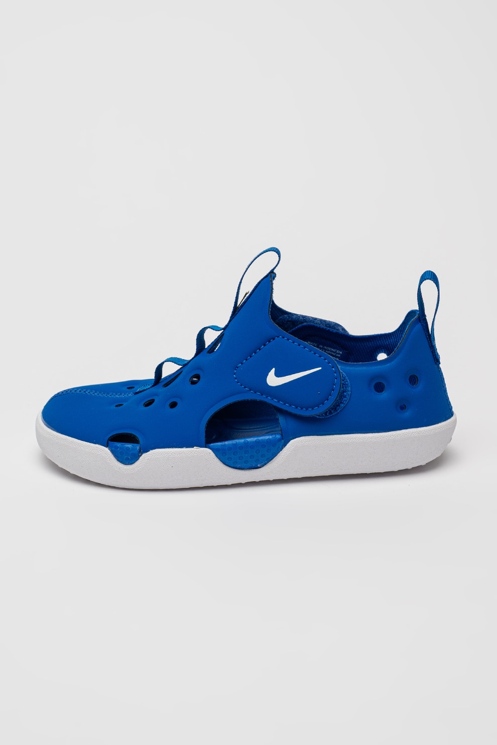 Nike, Pantofi cu velcro si decupaje, Albastru royal, 29.5 EU