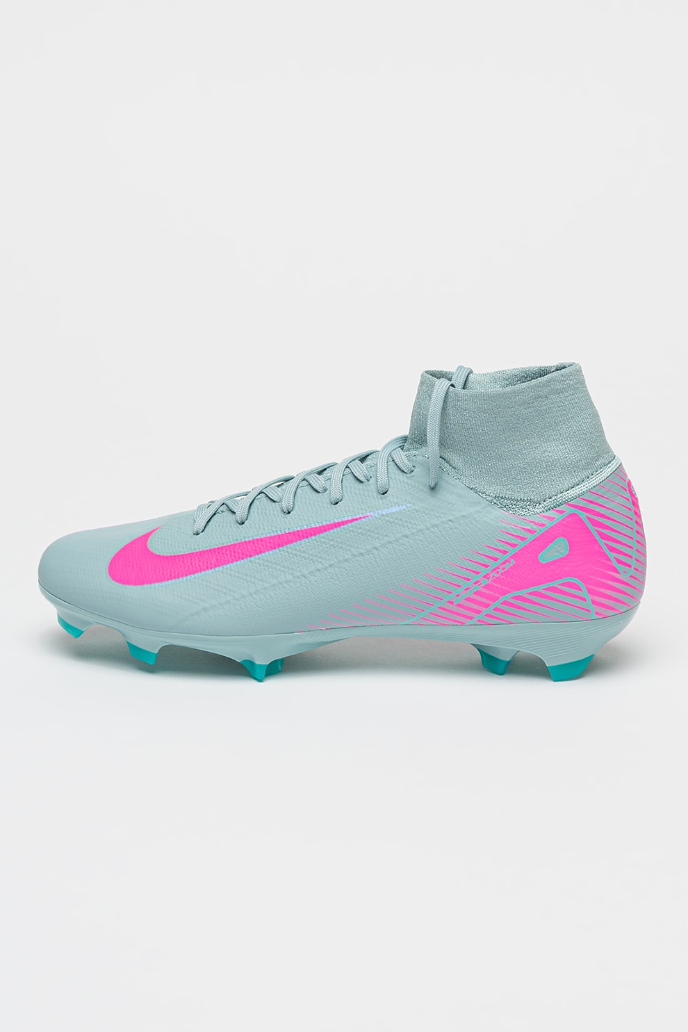 Nike, Cizme pentru fotbal Mercurial Superfly 10 Pro, Fucsia, Albastru prafuit, 12