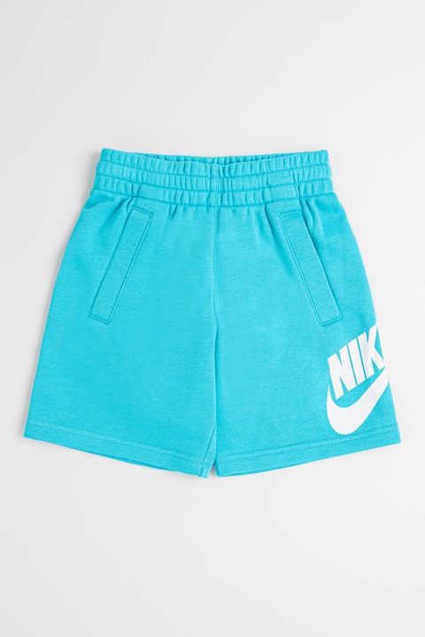 Nike, Pantaloni scurti cu buzunare oblice Sportswear Club, Alb/Albastru deschis