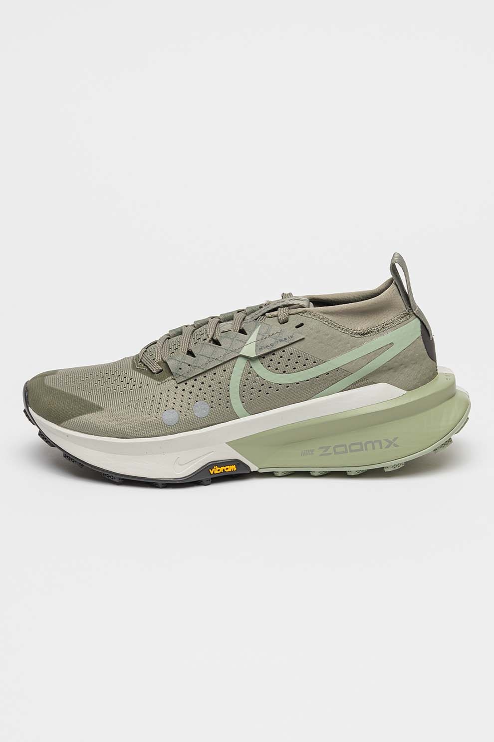 Nike, Pantofi low-cut pentru alergare Zegama 2, Galben, Verde pal, Verde feriga, 9