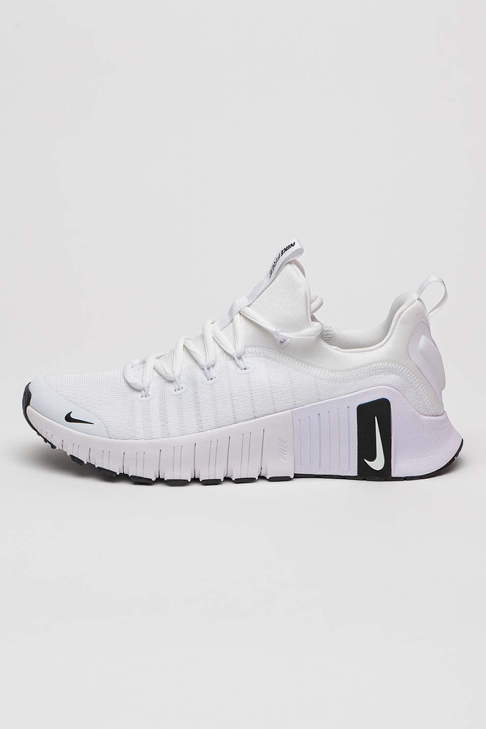 Nike, Pantofi Free Metcon 6, pentru fitness, Negru, Alb optic, 9
