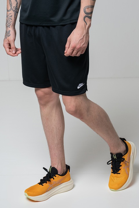 Nike, Húzózsinóros derekú bő szárú nadrág, Fekete