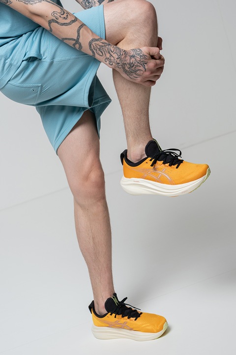 Nike, Pantaloni relaxed fit cu snur, Albastru prafuit, L