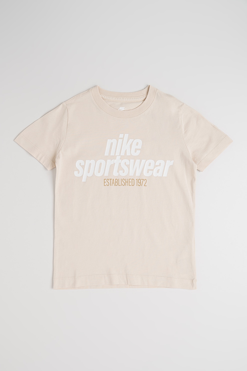 Nike, Tricou de bumbac cu imprimeu contrastant, Verde fistic, 122-128 CM