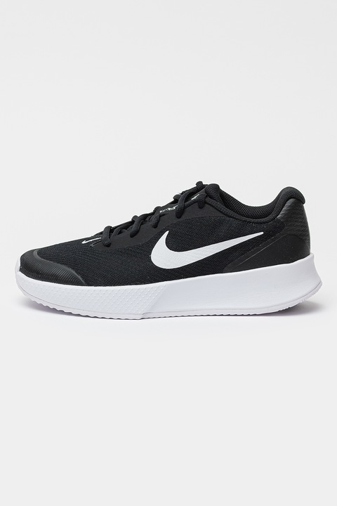 Nike, Pantofi Vapor Lite 3 Clay pentru tenis, Alb/Negru