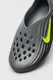 Nike, Сабо ReactX Rejuven 8 с перфорации, Черен/Светло сив/Бледозелен