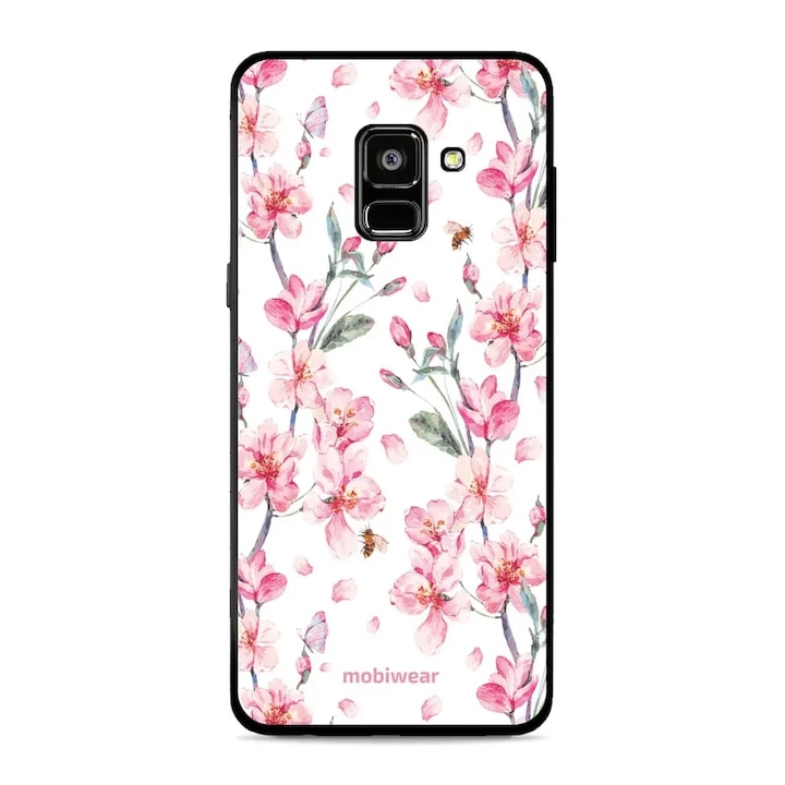 Carcasa Mobiwear Glossy pentru Samsung Galaxy A8 (2018), rezistenta la socuri si zgarieturi, multicolor