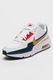 Nike, Air Max sneaker bőr és szintetikus részletekkel, Fehér, Aranyszín, Tengerészkék, 8