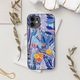 Mobiwear Glossy telefontok, Samsung Galaxy A17 / A17 5G, virágmintás, többszínű, műanyag, ütés- és karcálló