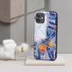 Mobiwear Glossy telefontok, Samsung Galaxy A17 / A17 5G, virágmintás, többszínű, műanyag, ütés- és karcálló