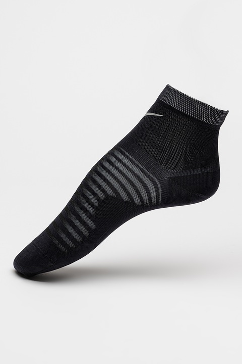 Nike, Sosete scurte unisex, pentru alergare, Alb/Negru