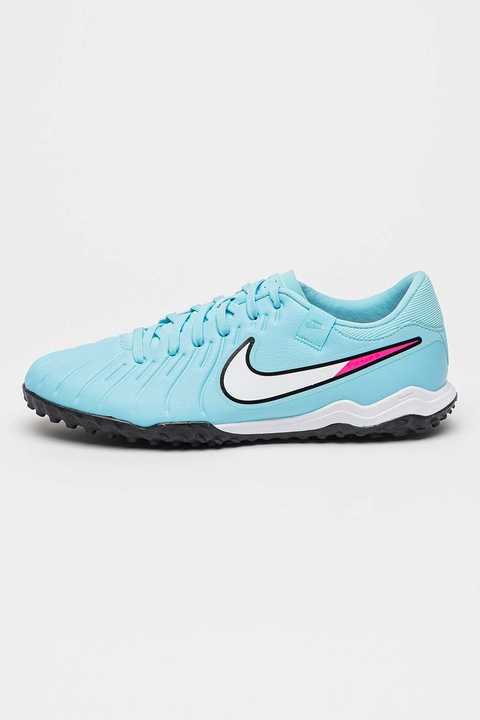 Nike, Pantofi Tiempo Legend 10 Academy pentru fotbal, Albastru pastel/Fucsia/Alb optic