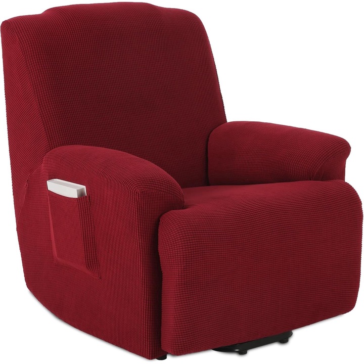 Tianshu fotelhuzat, borvörös, legalább 60 x 67 x 73 cm-es fotelekhez