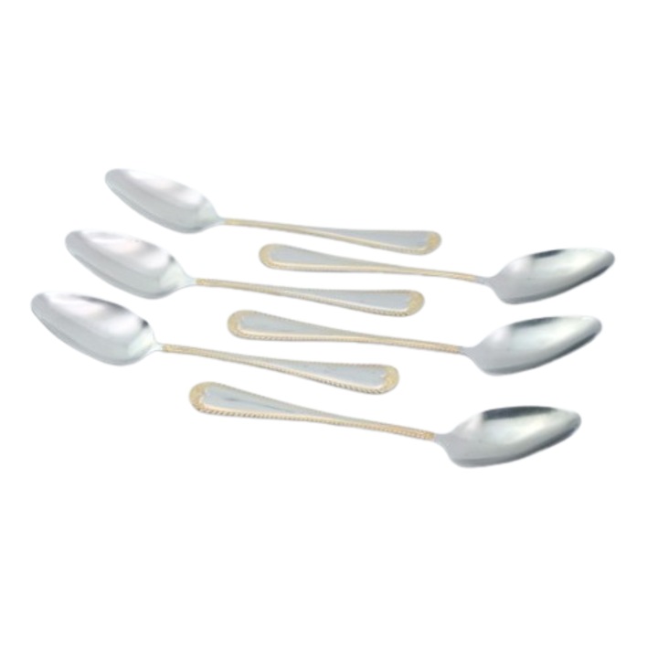 Set 6 lingurite, Inox, 21 cm
