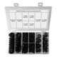 Set mixt 200 buc. O-ringuri Cauciuc pentru Protectia Firelor MaxTech®, Conectorilor si Cablu, Kit Grommet Electric, Reducere diametru gauri, Diverse Dimensiuni, Organizate in Cutie