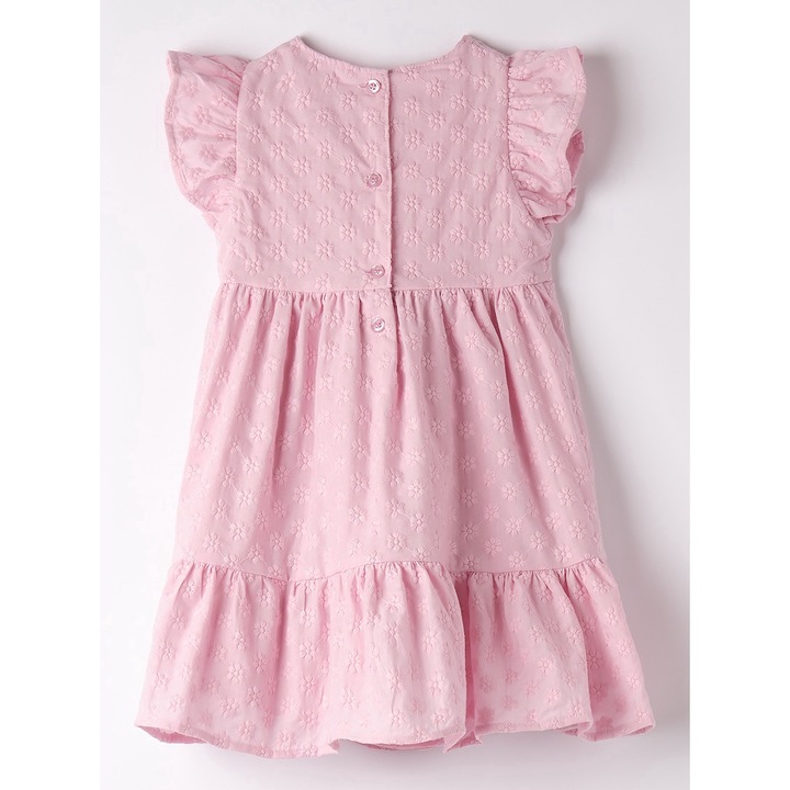 I Do, virágos hímzéses ruha lányoknak, rózsaszín