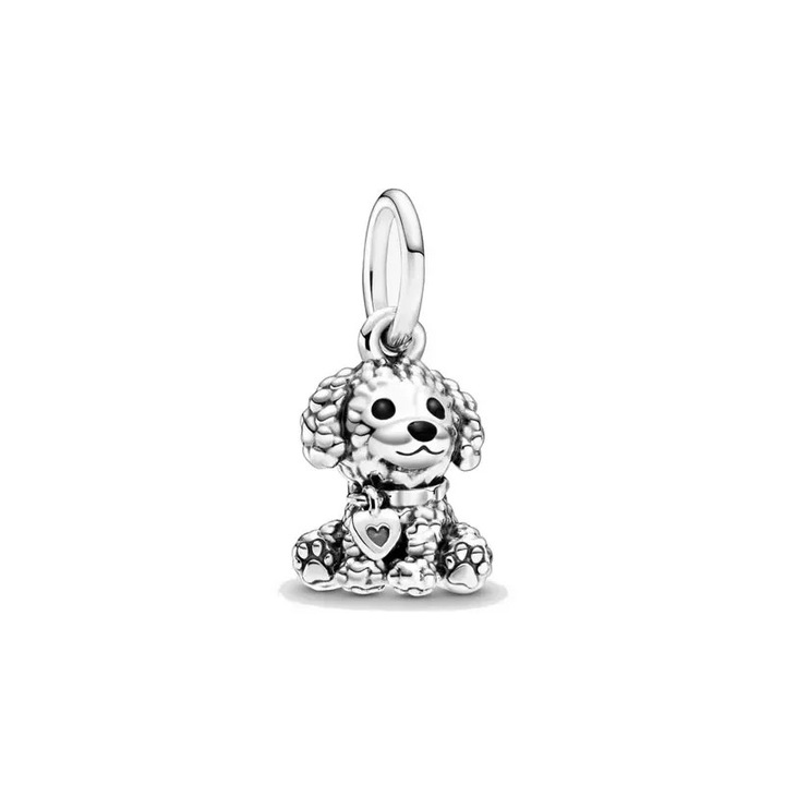 Charm/talisman argint 925 Delis, JW1118, model catel, placat cu rodiu