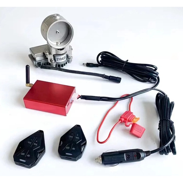 Egyszerű kipufogószelep, elektromos, rozsdamentes, prémium minőségű, sport hangzás, átmérő 63 mm